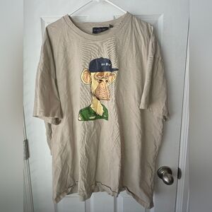 Bored Ape Yacht Club x No Boundaries Short Sleeve Crew Neck T-shirt SZ XL Oversi